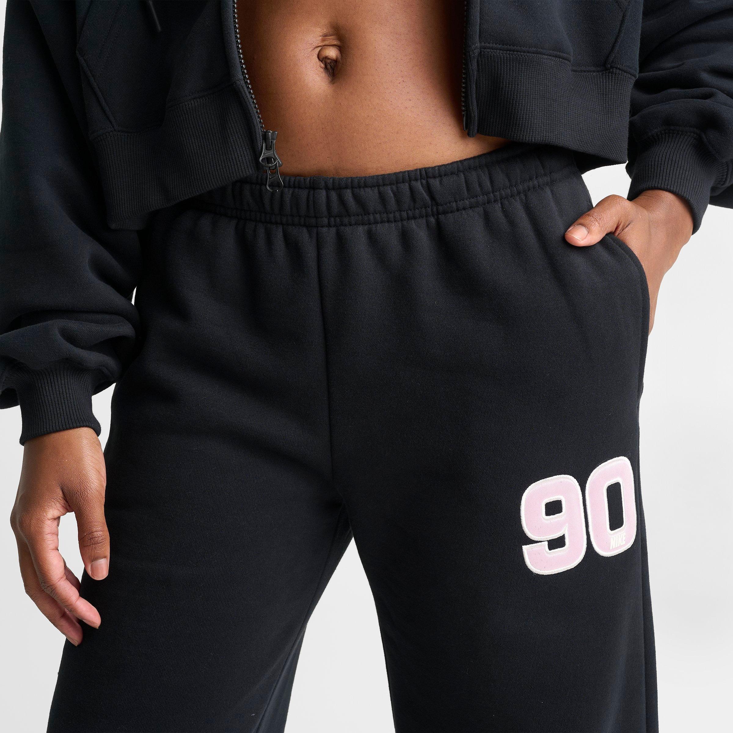 Women's Nithtke Studio Fleece Medium-Weight "90" Mid-Rise Wide-Leg Pants - Pink Foam