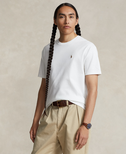 Polo Ralph Lauren Men's Custom Slim-Fit Soft Cotton T-Shirt - White