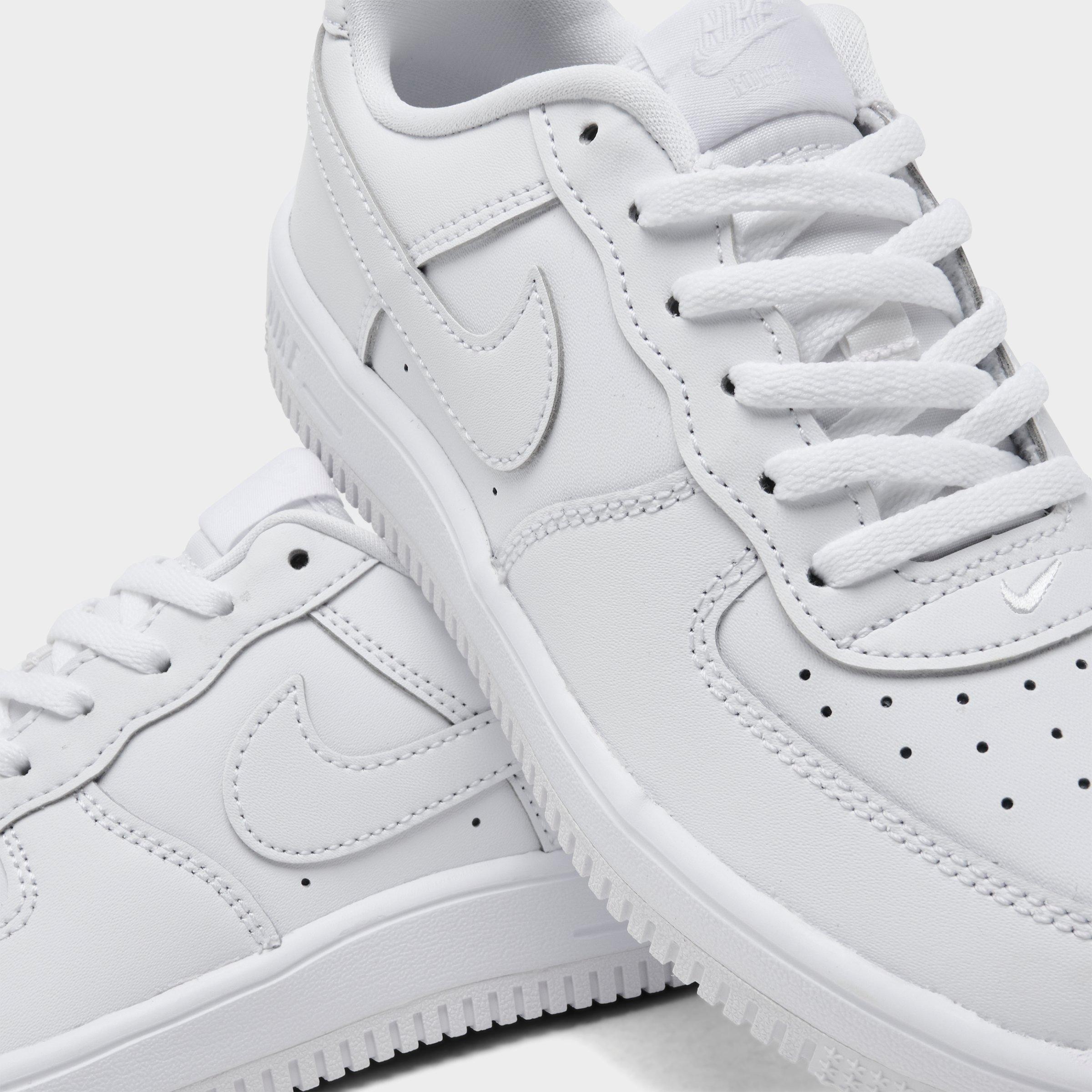 Little Kids' Nithtke Force 1 Casual Shoes - Part 1 - White/White/White - Detail shot
