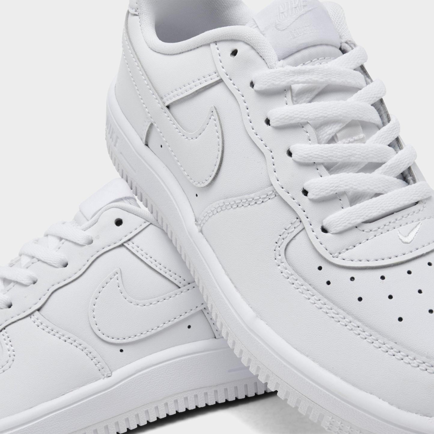 Little Kids' Nithtke Force 1 Casual Shoes - Part 1 - White/White/White - Detail shot