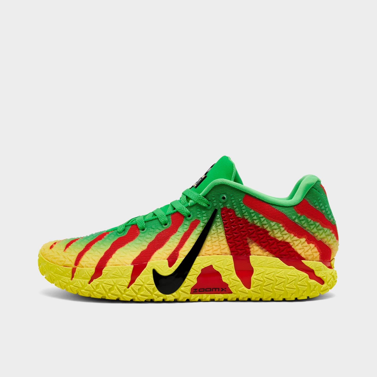 Nike Ja 3 Basketball Shoes - Green Spark/Black/University Red/Dynamic Yellow