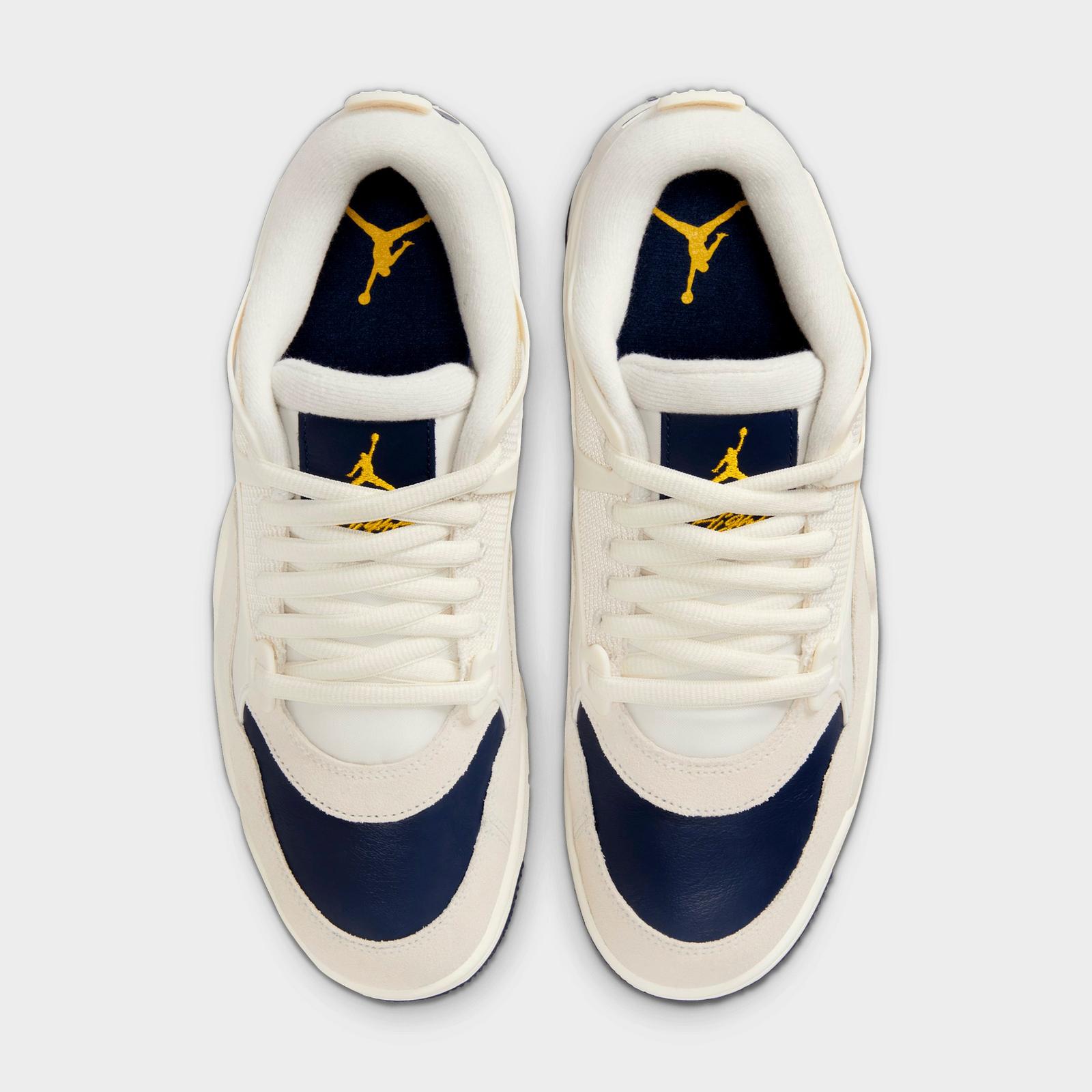 Men's Air Jordan 4 RM Casual Shoes - Sail/Phantom/University Gold/Midnight Navy - view 5