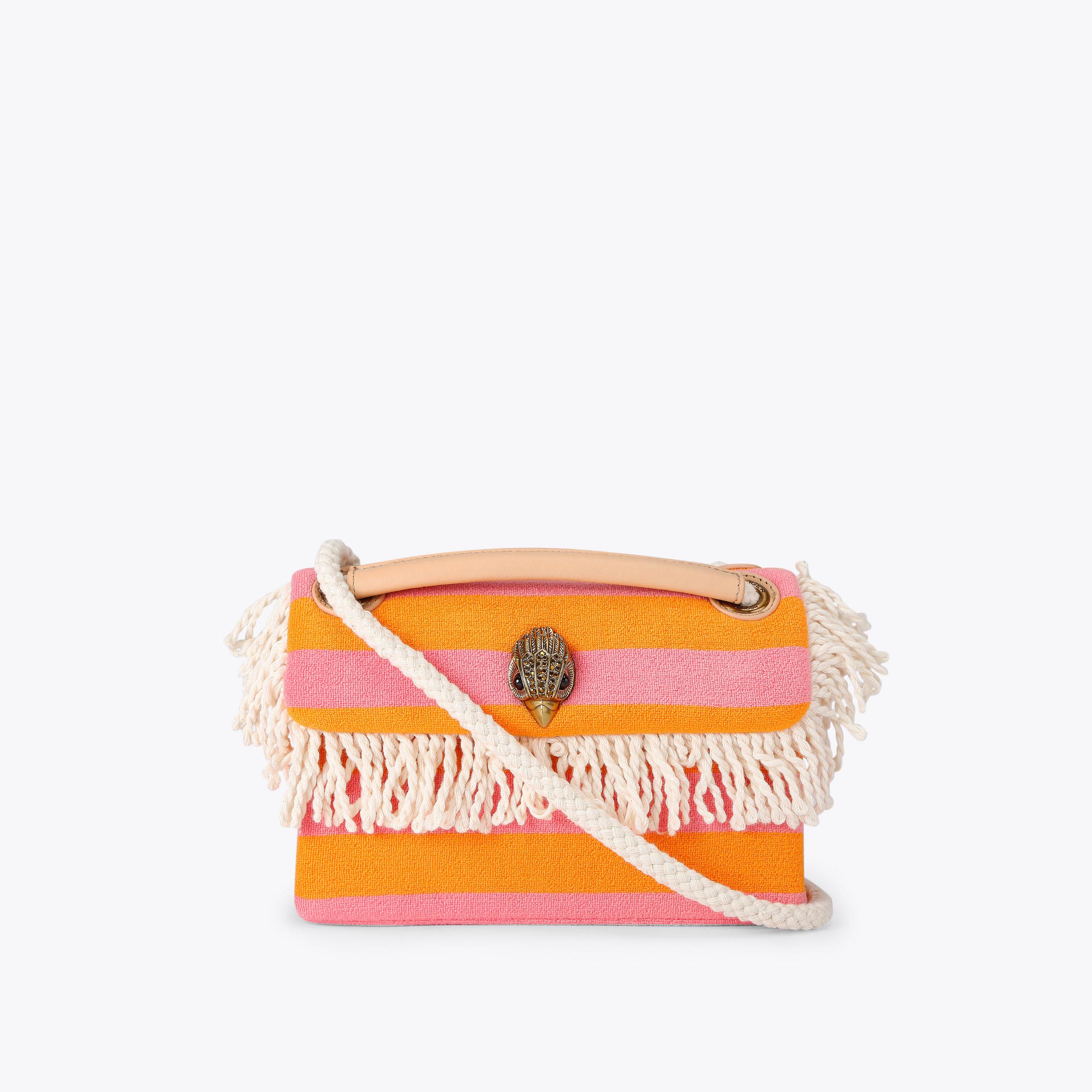 Kurt Geiger London Kurt's Cabana Mini Kensington Fringe Bag - Pink
