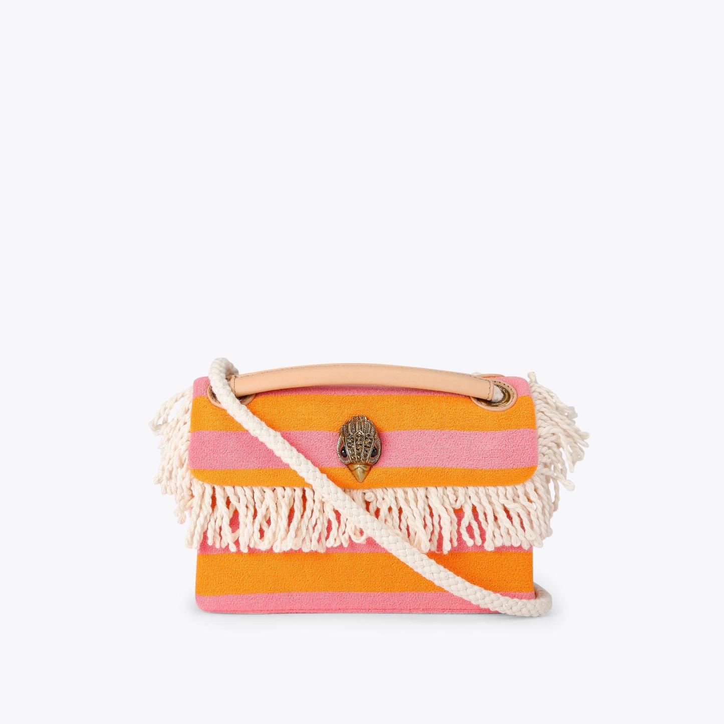 Kurt Geiger London Kurt's Cabana Mini Kensington Fringe Bag - Pink