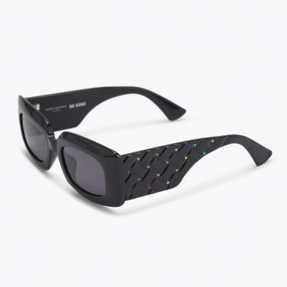 Kurt Geiger London Kensington Rectangle Sunglasses - Black - view 3