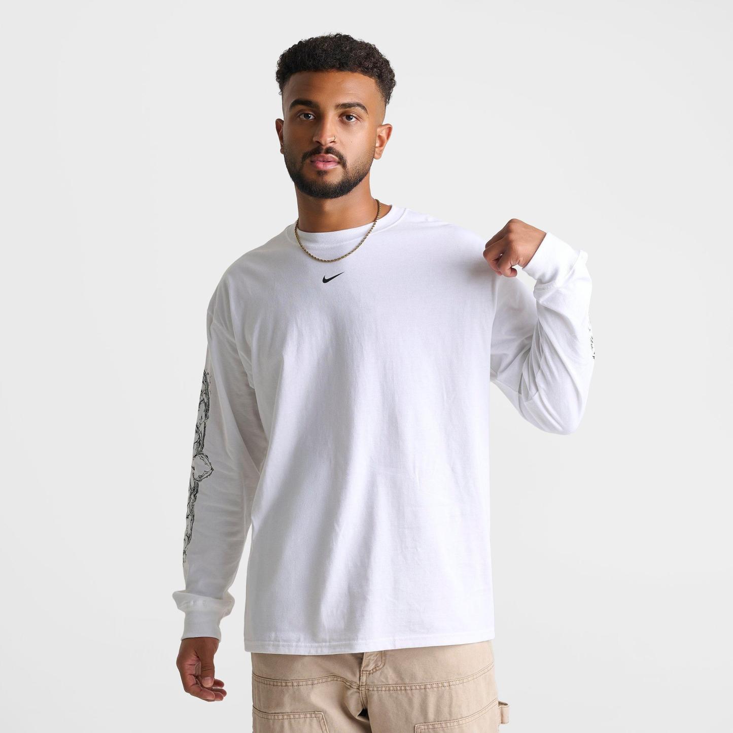 Men's Nithtke Sportswear Max 90 Neo Long-Sleeve T-Shirt - White