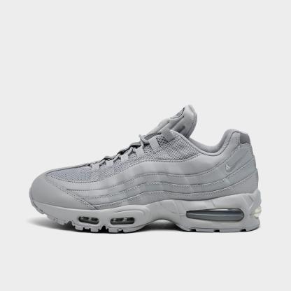 Men's Nithtke Air Max 95 Big Bubble Scorpion Casual Shoes - Part 3 - Wolf Grey/Wolf Grey/Anthracite/Wolf Grey - Left shoe facing left. Outside of the shoe.