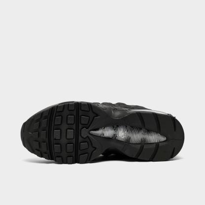 Women's Nithtke Air Max 95 Big Bubble Casual Shoes - Part 2 - Black/Reflect Silver/White/Metallic Silver - Bottom view