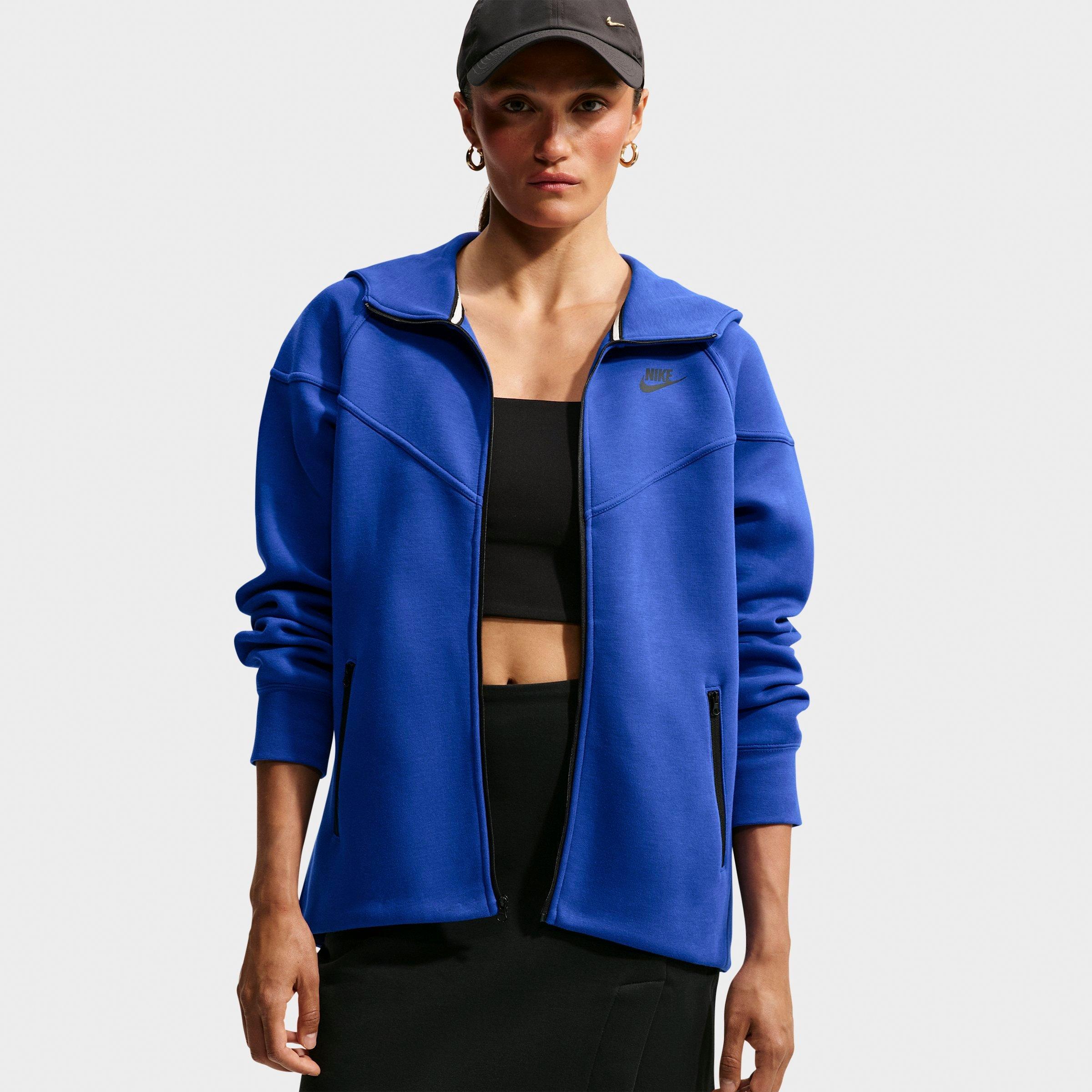 Women's Nithtke Sportswear Tech Fleece Windrunner Full-Zip Hoodie - Old Royal/Black