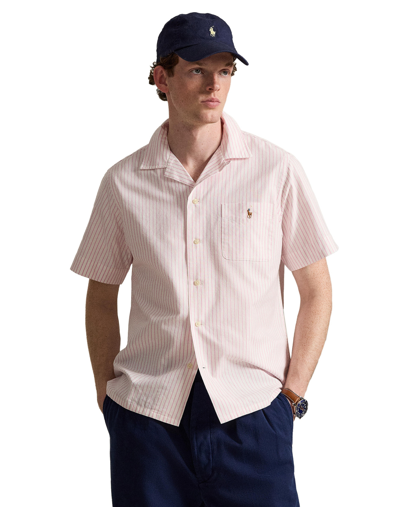 Polo Ralph Lauren Men's Classic-Fit Oxford Shirt - White New Rose