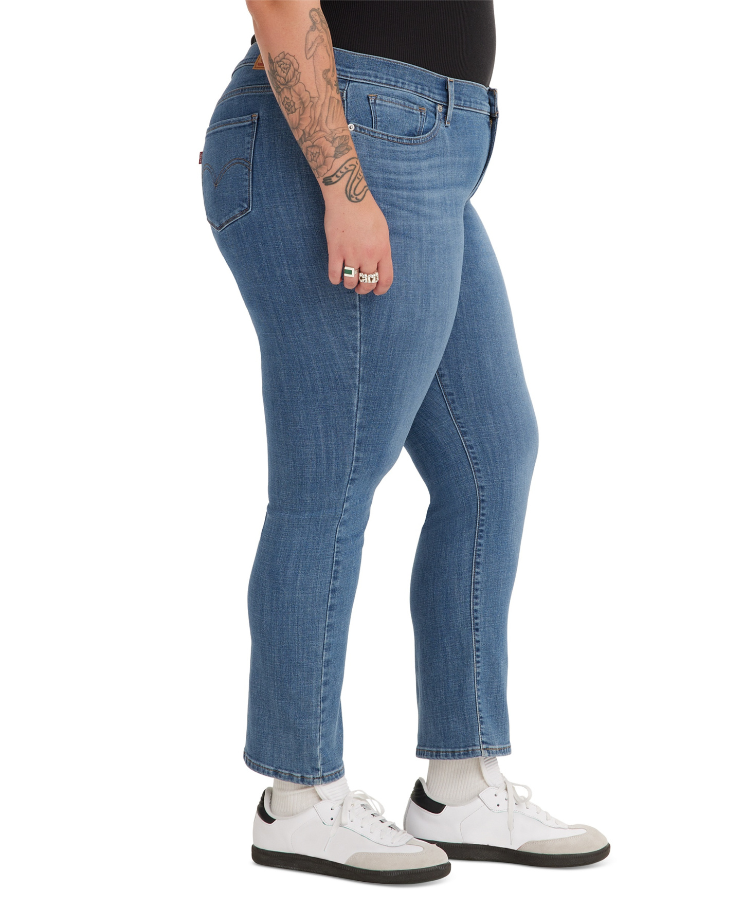 Levi's Trendy Plus Size Classic Straight Leg Jeans - Lapis Speed