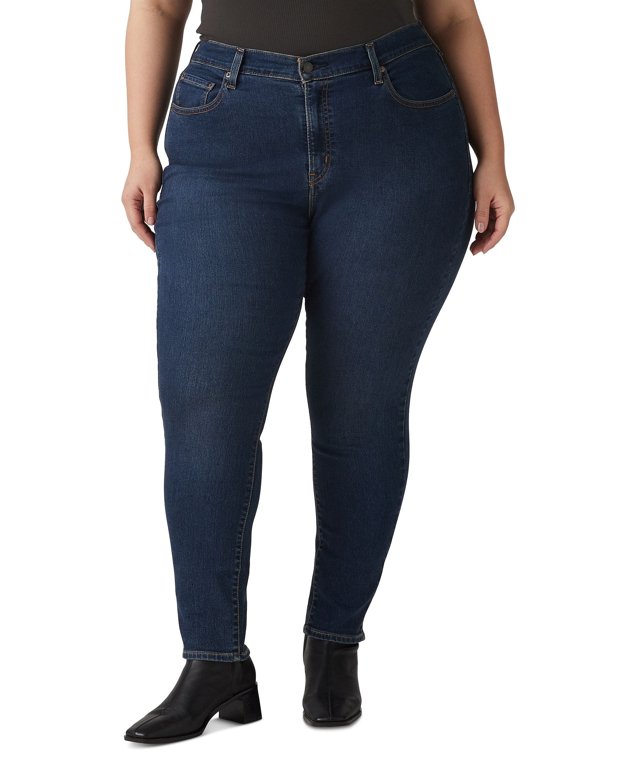 Levi's Trendy Plus Size 721 High-Rise Skinny Jeans - Eternal Indigo Dark Tint
