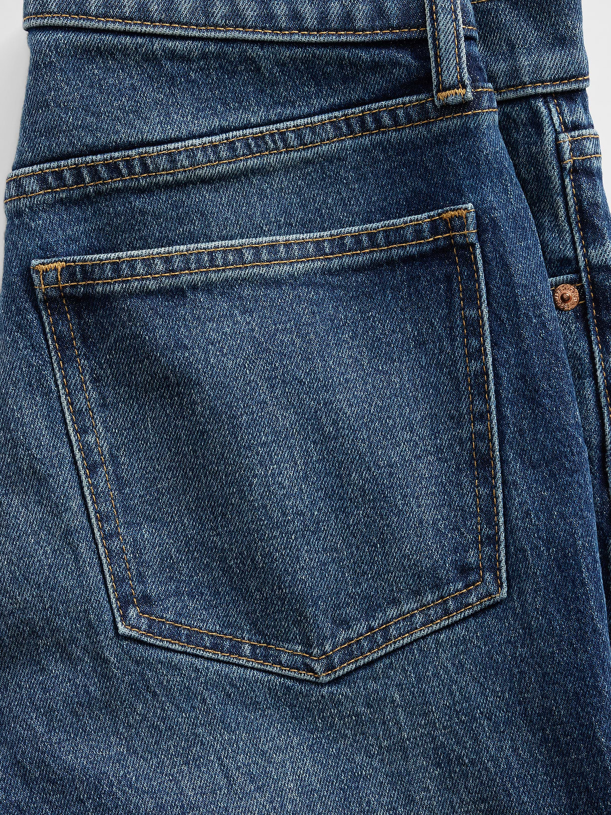 High Rise ’90s Slim Straight Crop Jeans - dark indigo