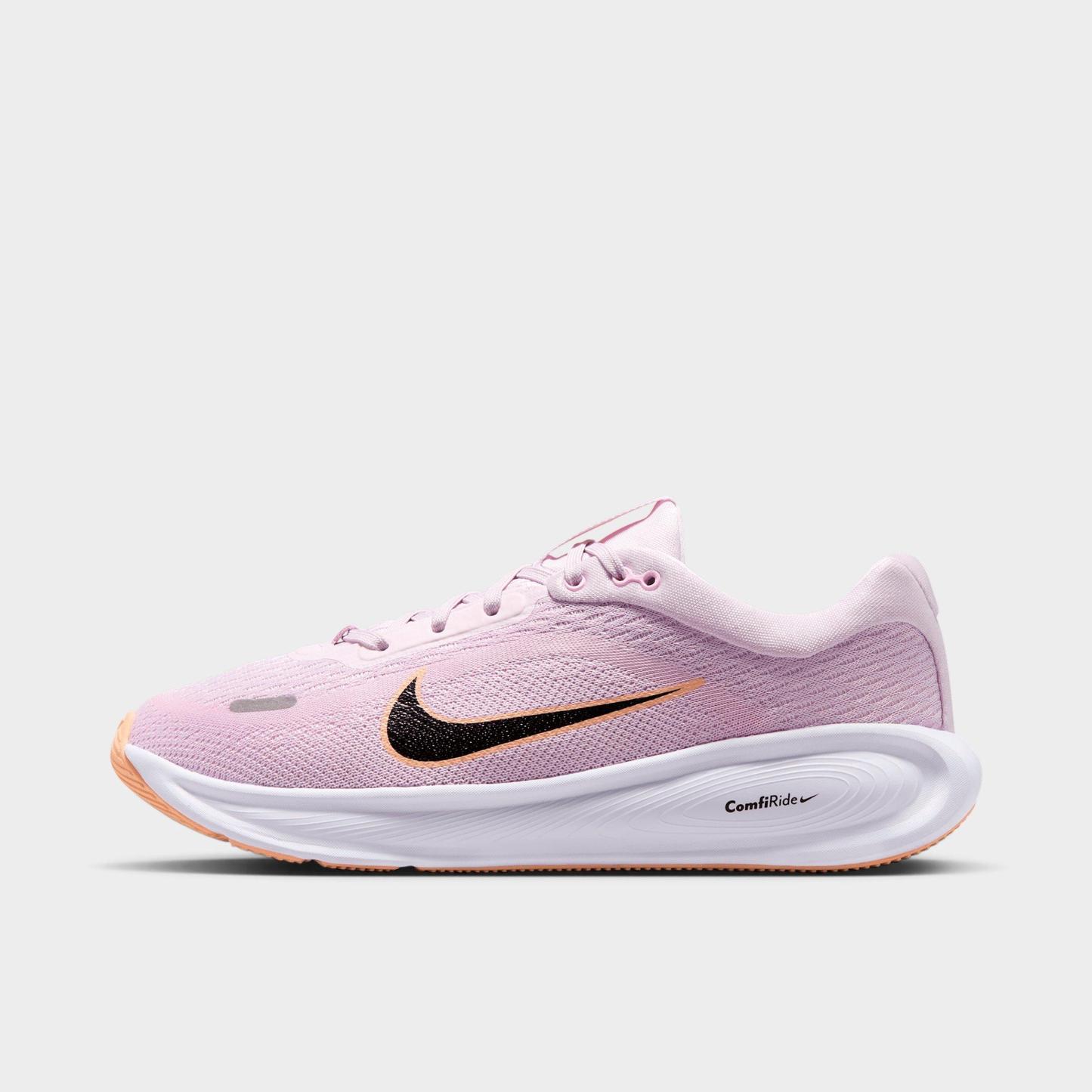 Big Kids' Nithtke Stellar Ride Running Shoes - Bleached Lilac/Pink Foam/Sunset Haze/Black - Left shoe facing left. Outside of the shoe.