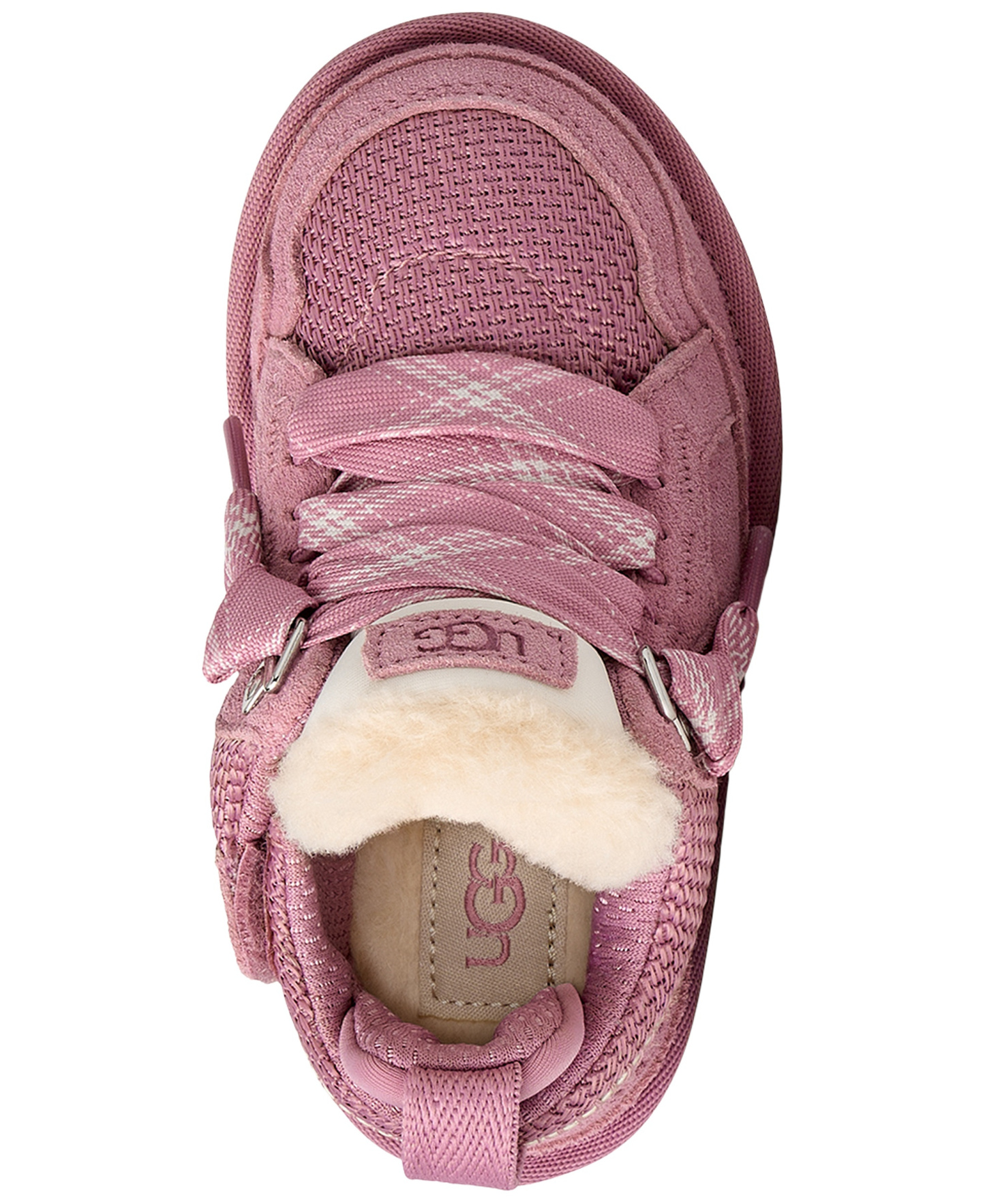 UGG® Toddler Kids Lowmel Lace-Up Sneakers - Dusty Orchid