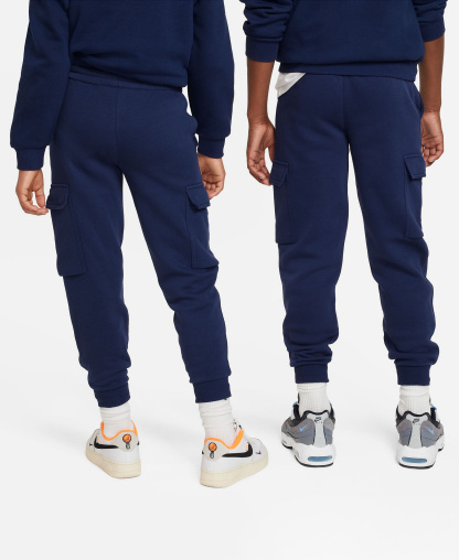 Nike Boys and Girls 8-10 Sportswear Club Fleece Cargo Pants - Midnight Navy