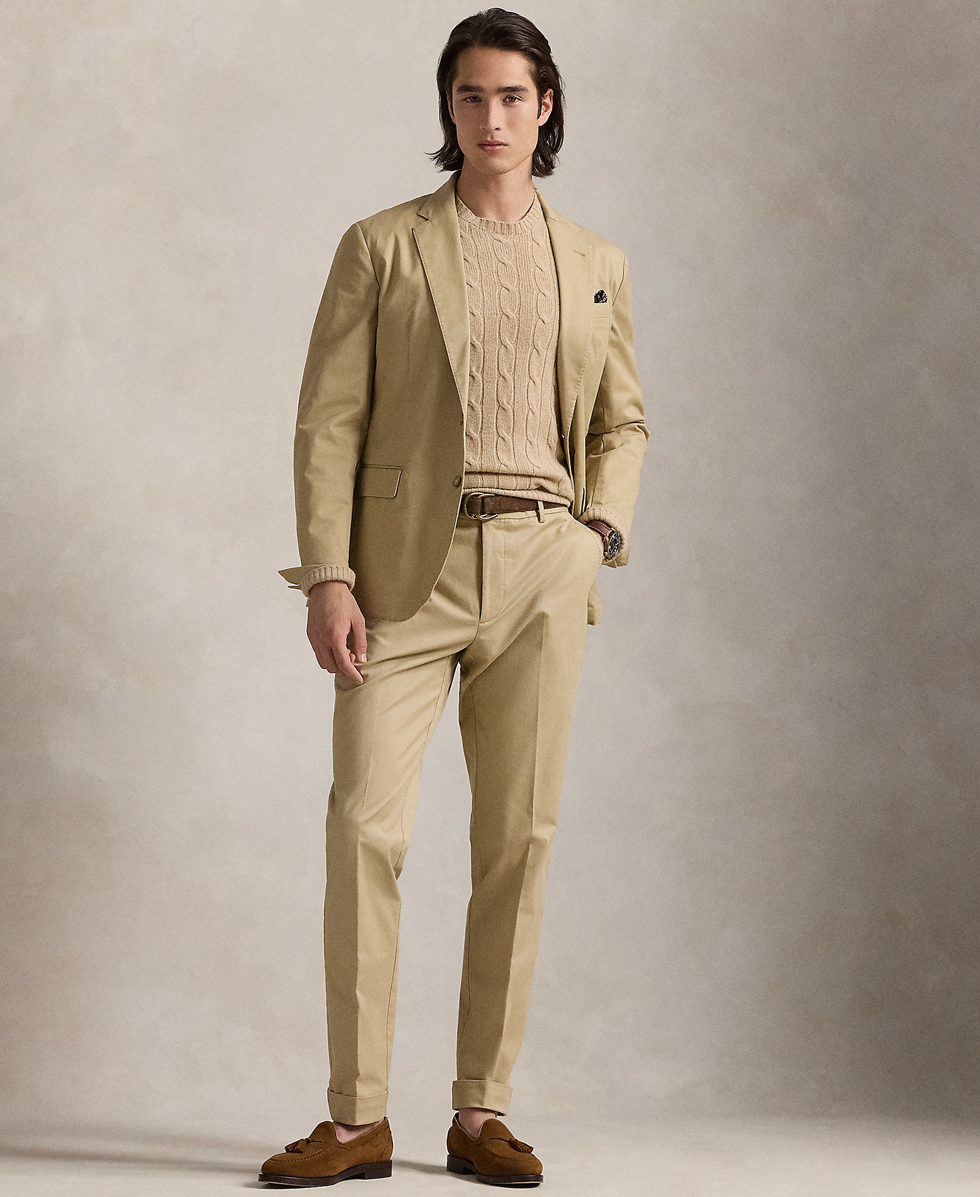 Polo Ralph Lauren Men's Polo Unconstructed Modern Suit Jacket - Monument Tan