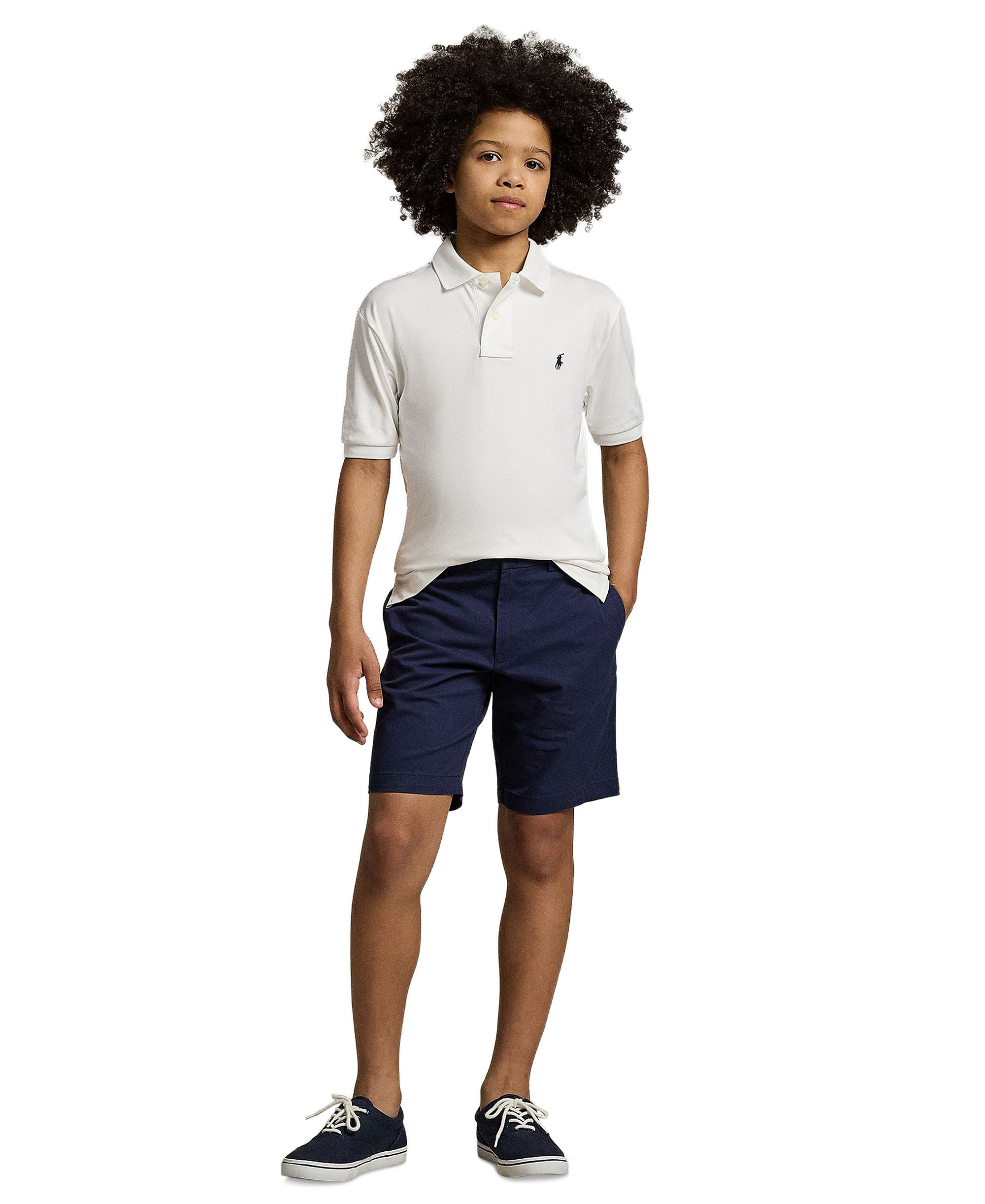 Polo Ralph Lauren Boys' 8-20 Performance Jersey Polo Shirt - White