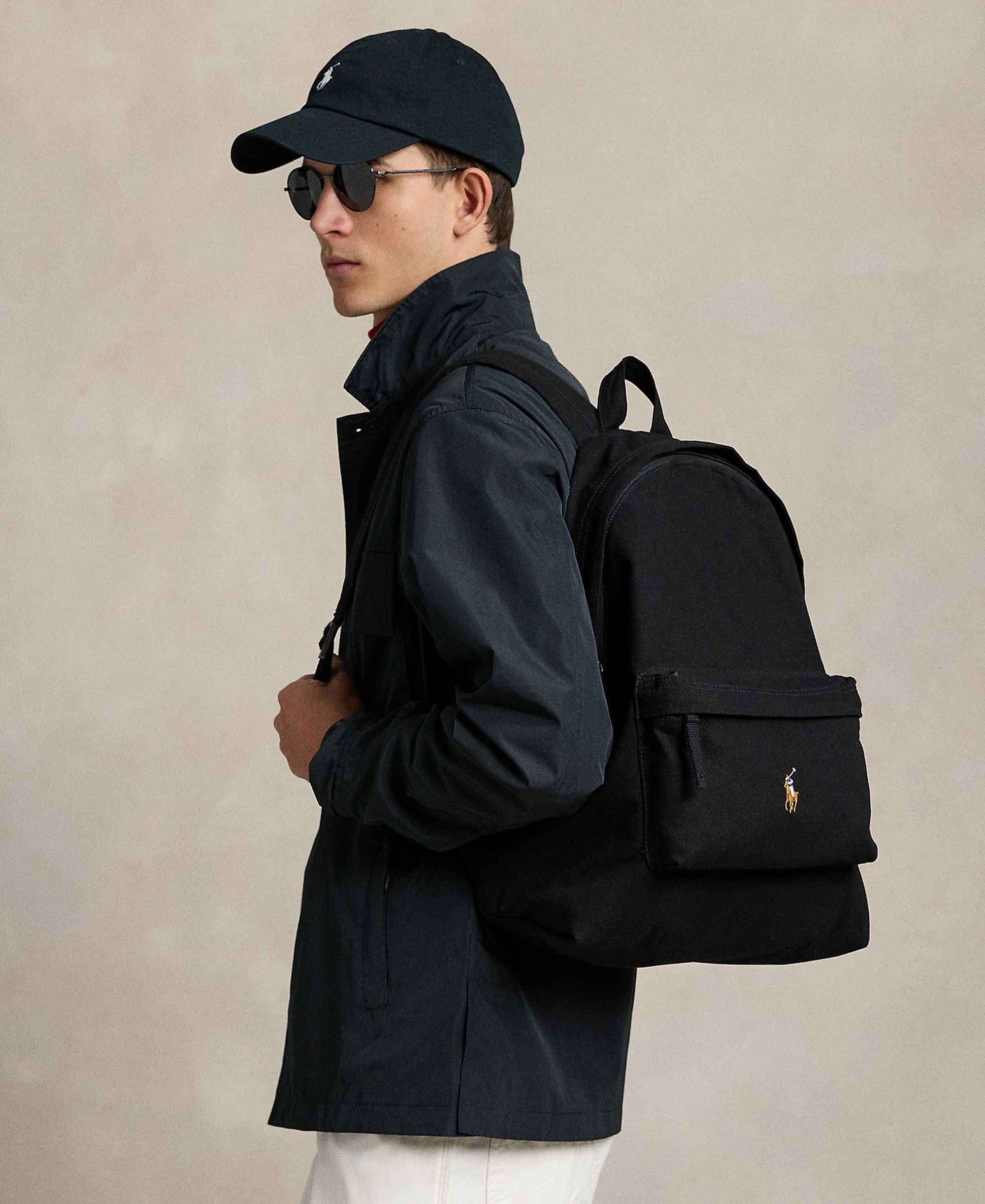 Polo Ralph Lauren Men's Canvas Backpack - Polo Black