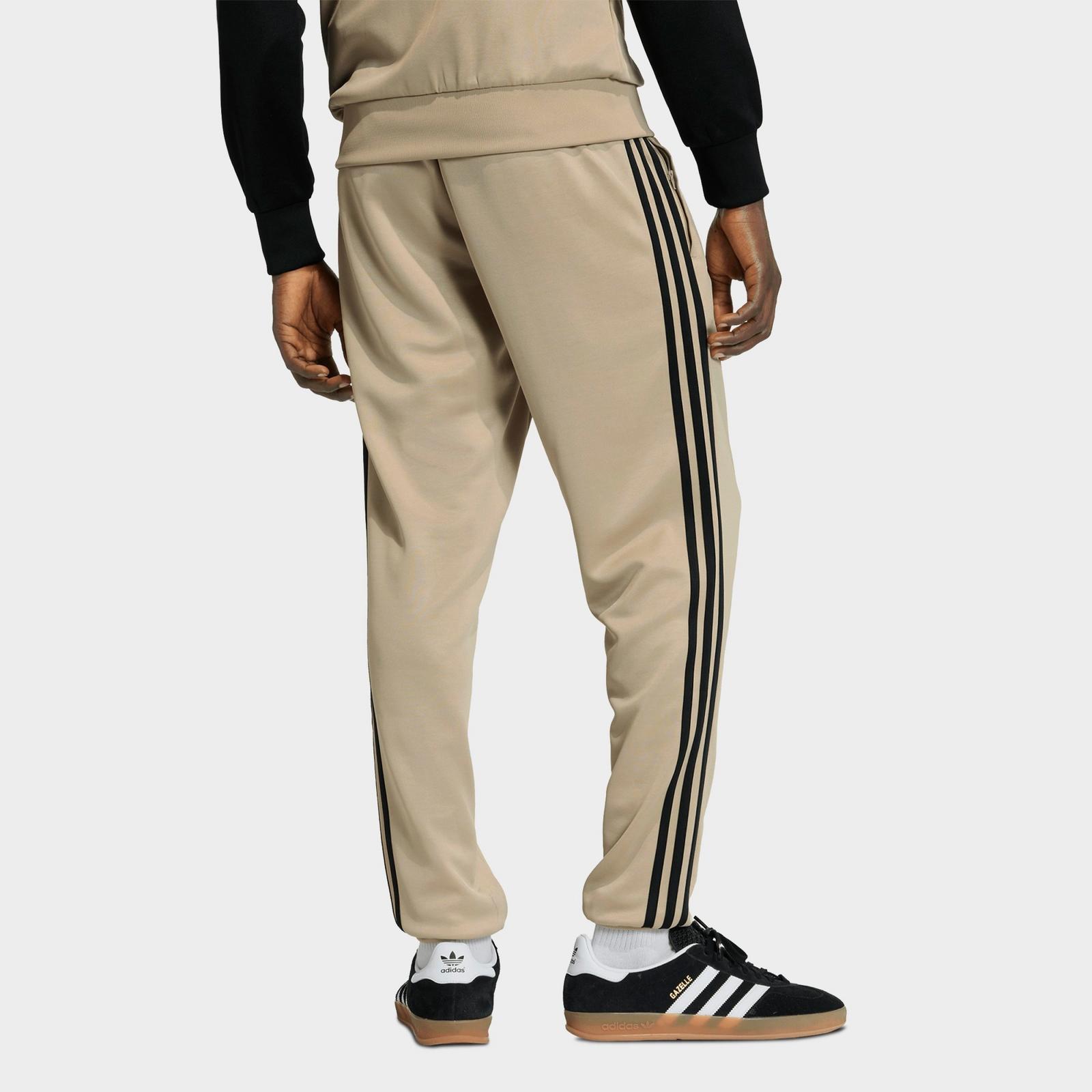 Men's adidas Originals SST Track Pants - Stone Khaki - view 3
