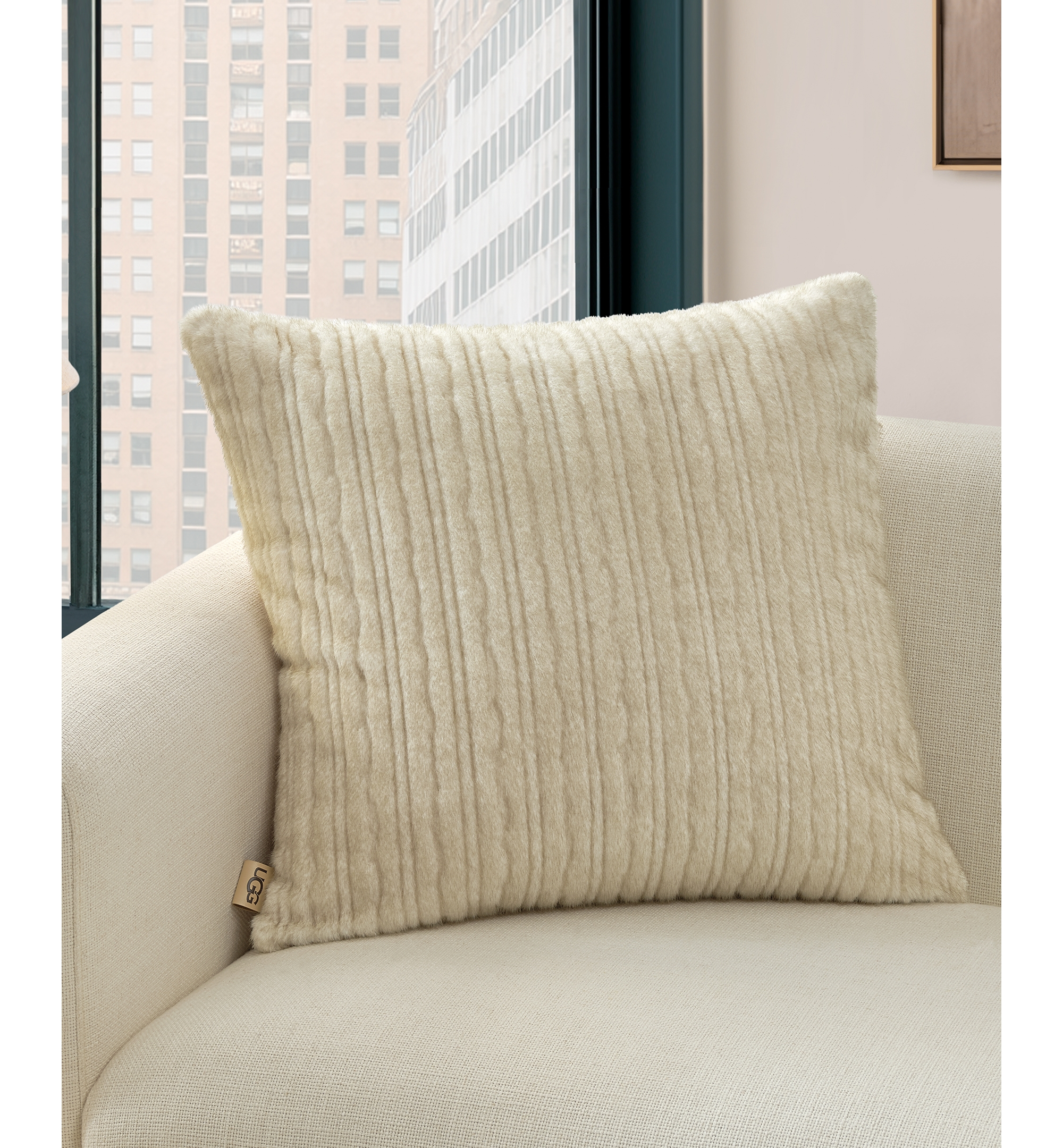 UGG® Jennis Euro Pillow, 24" x 24" - Snow