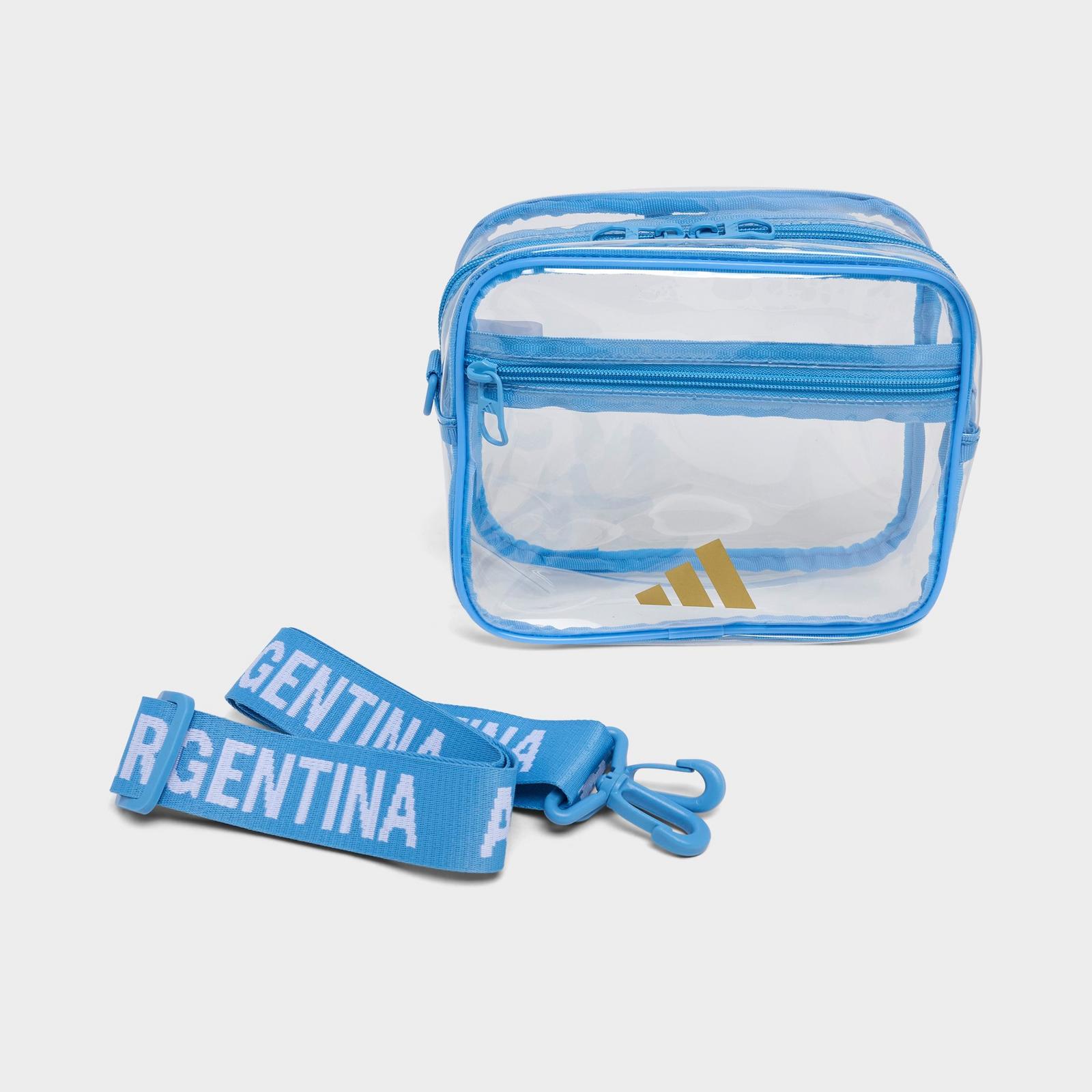 adidas Argentina Official Emblem Clear Bag - Clear/Blue - view 6