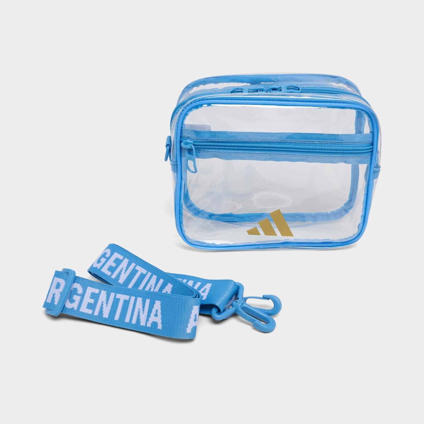 adidas Argentina Official Emblem Clear Bag - Clear/Blue - view 6