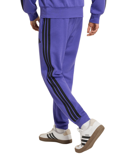adidas Men's Essentials Three-Stripes Regular-Fit Fleece Joggers - Pure Purple