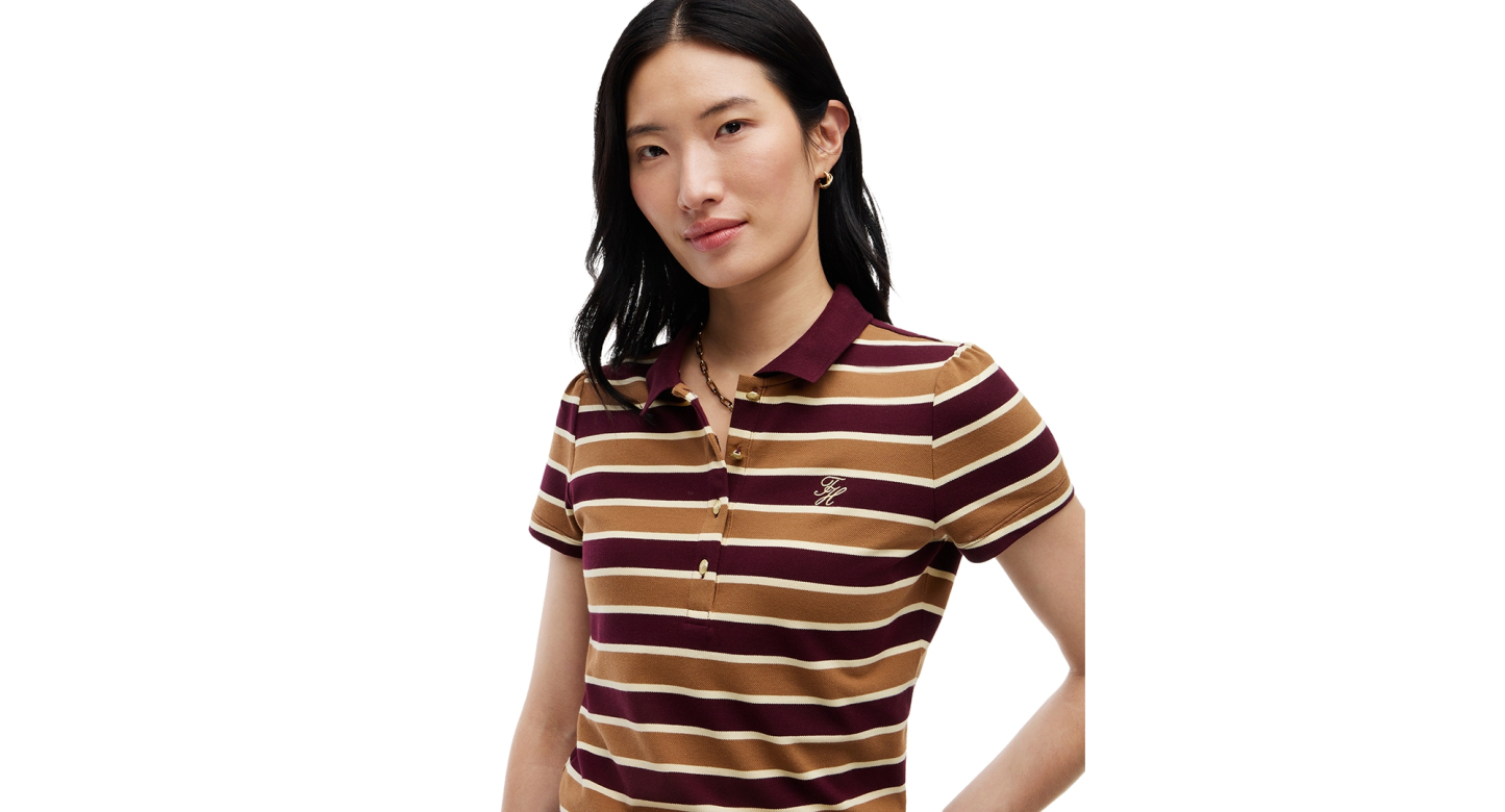 Tommy Hilfiger Women's Short-Sleeve Polo Shirt - Std Stp Dp