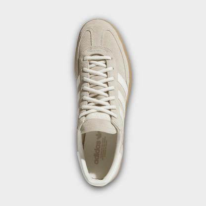 Men's adidas Originals Handball Spezial Casual Shoes - Part 2 - Khaki/Off White/Gum - Top view