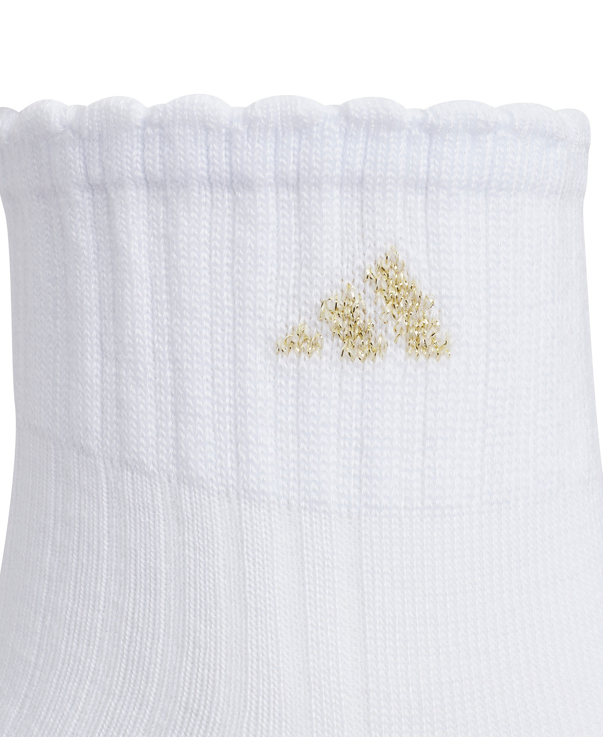 adidas Women's Sport Fashion Quarter Socks, 3-Pack - White/gold Metallic/rose Gold