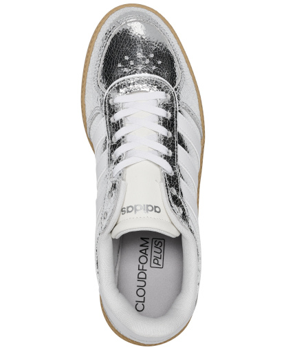 adidas Women's Breaknet Sleek Lifestyle Sneakers from Finish Line - Silver Metallic, Cloud White