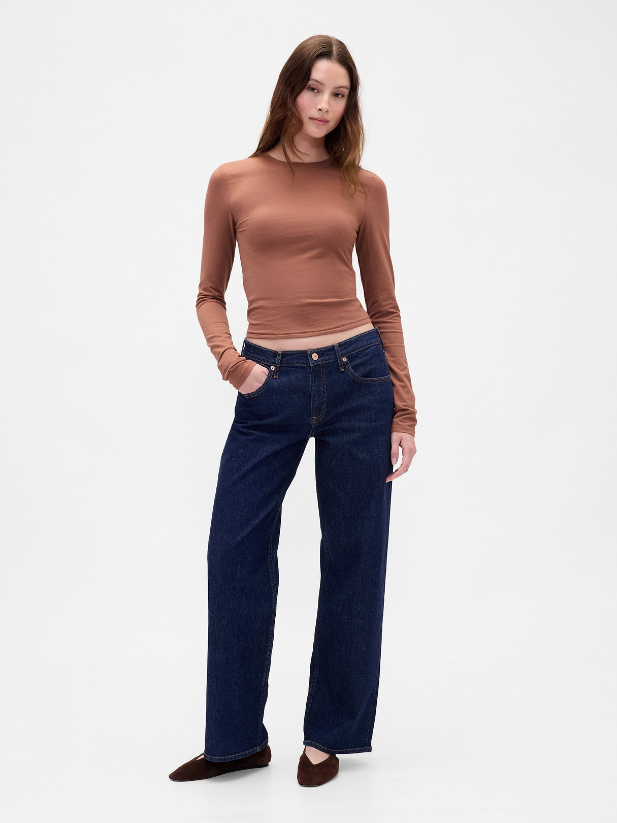 CloseKnit Jersey T-Shirt - Mauvey brown