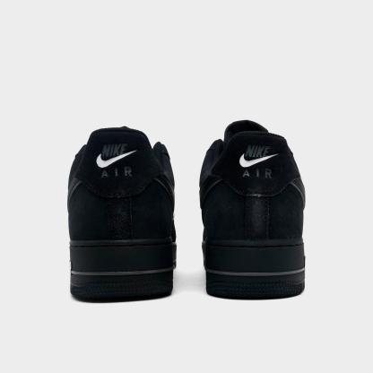 Men's Nike Air Force 1 '07 LV8 Casual Shoes - Black/Black/Iron Grey/White