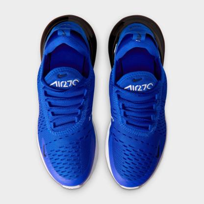Big Kids' Nithtke Air Max 270 Casual Shoes - Racer Blue/White/Black - Top view
