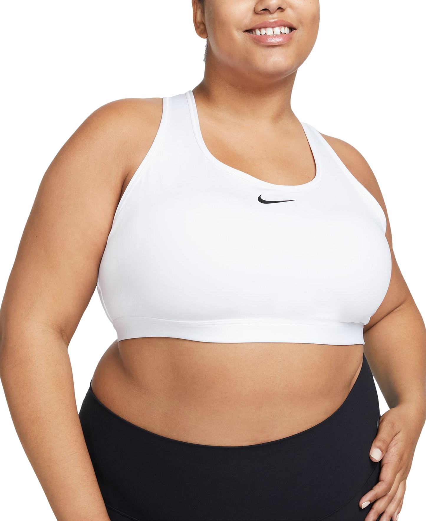 Nike Women's Swoosh Padded Sports Bra - White