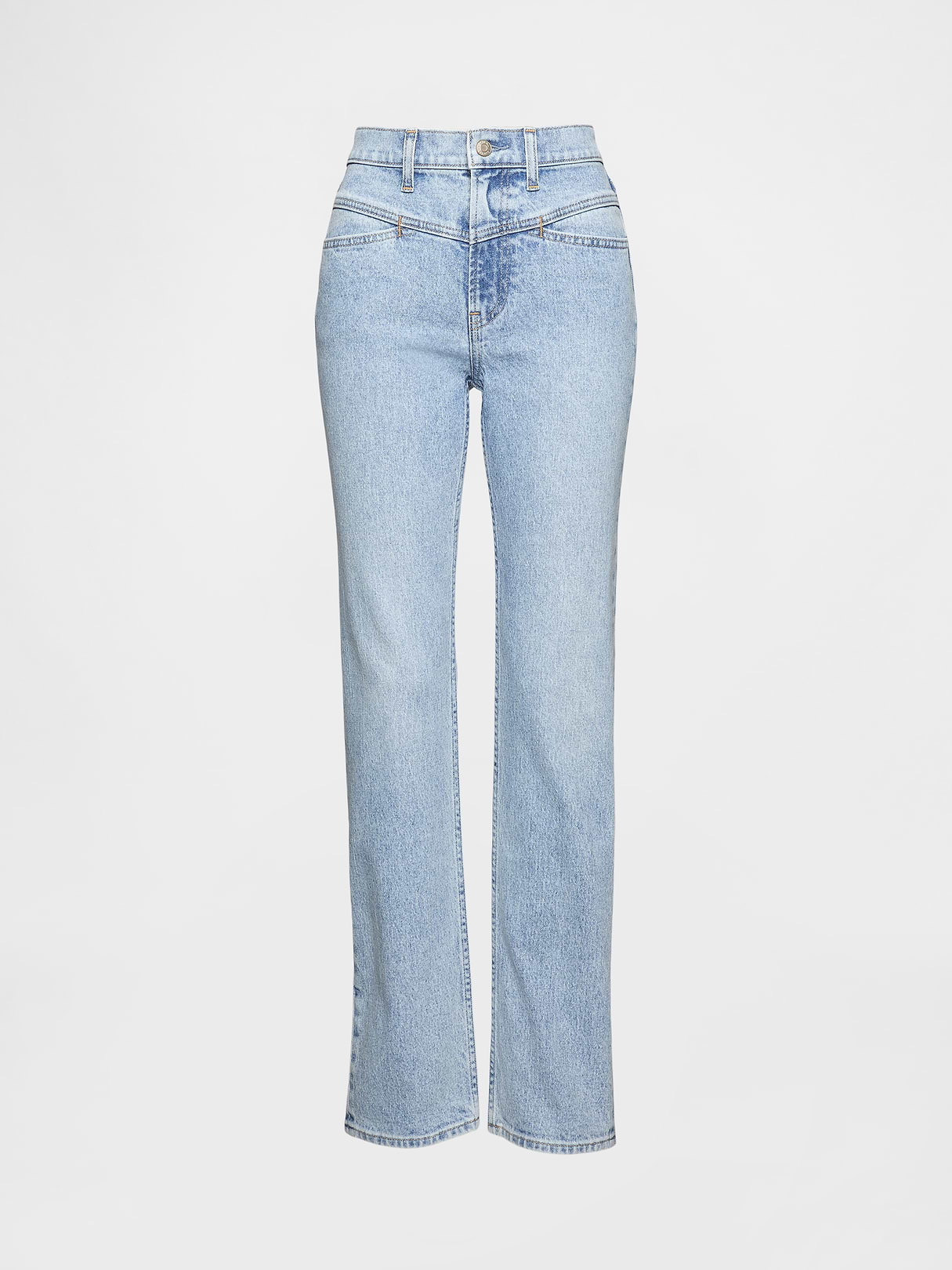 High Rise '90s Slim Straight Jeans - Western light wash