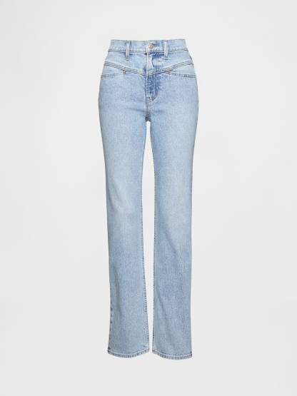 High Rise '90s Slim Straight Jeans - Western light wash