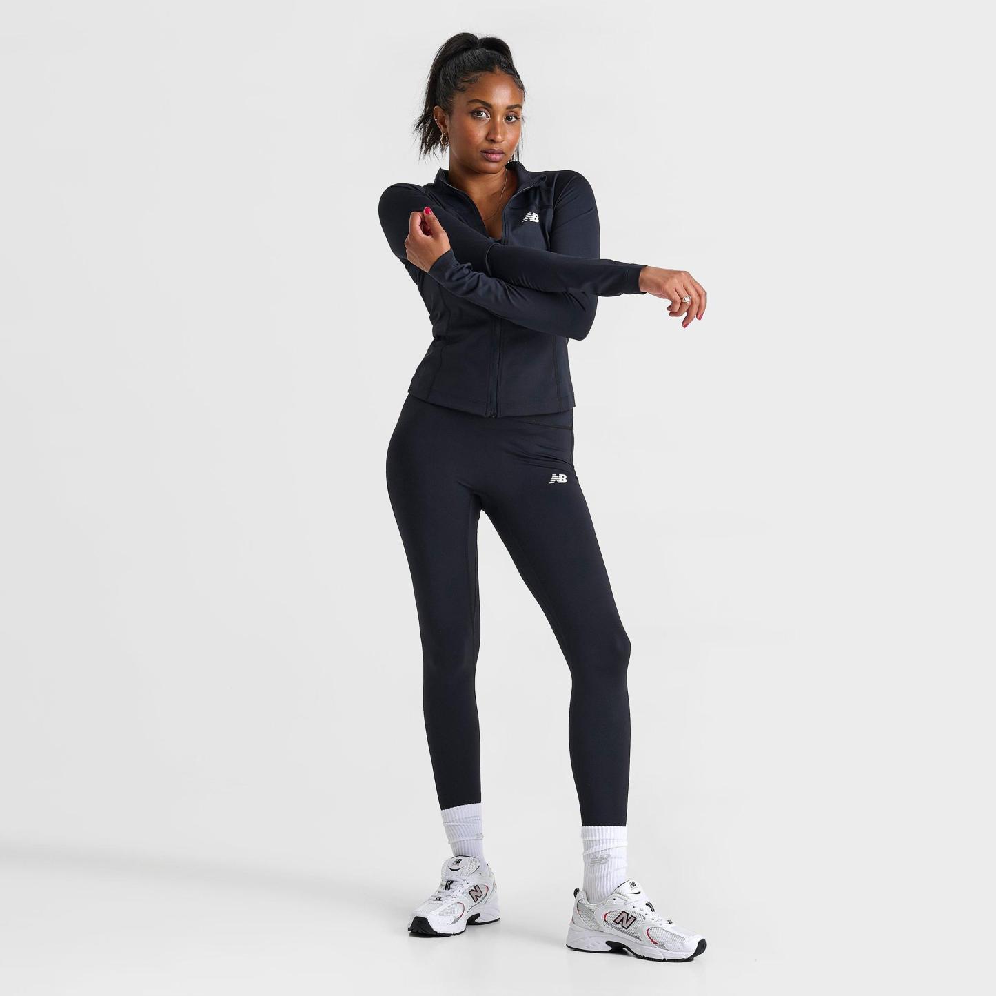 Women's New Balance Full-Zip Training Jacket - Black - view 2
