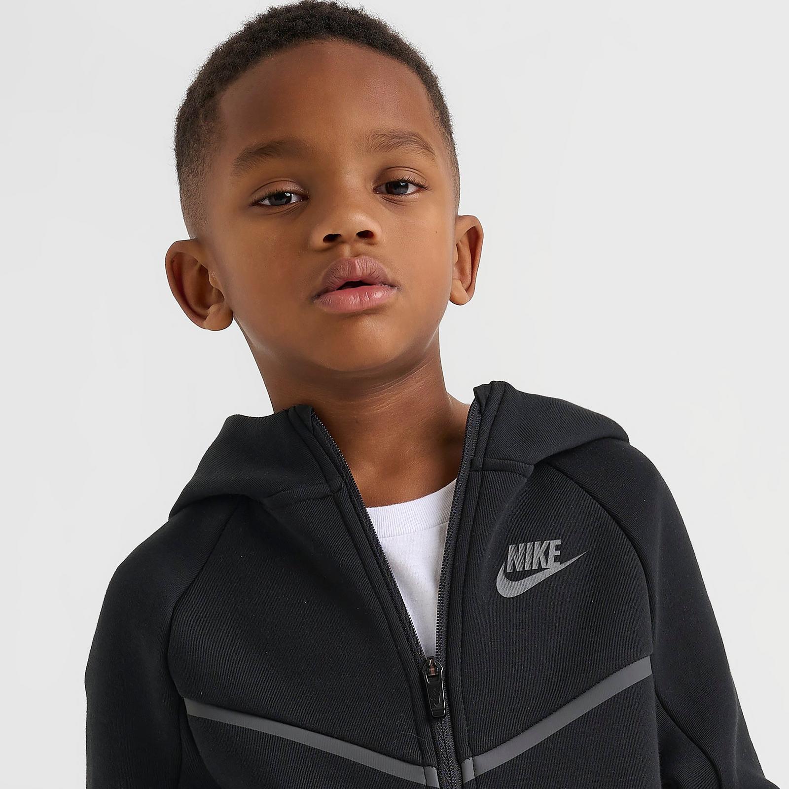 Little Kids' Nike Tech Fleece Full-Zip Set - Black