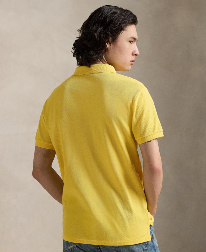 Polo Ralph Lauren Men's Cotton Custom Slim Fit Mesh Polo Shirt - Sunfish Yellow