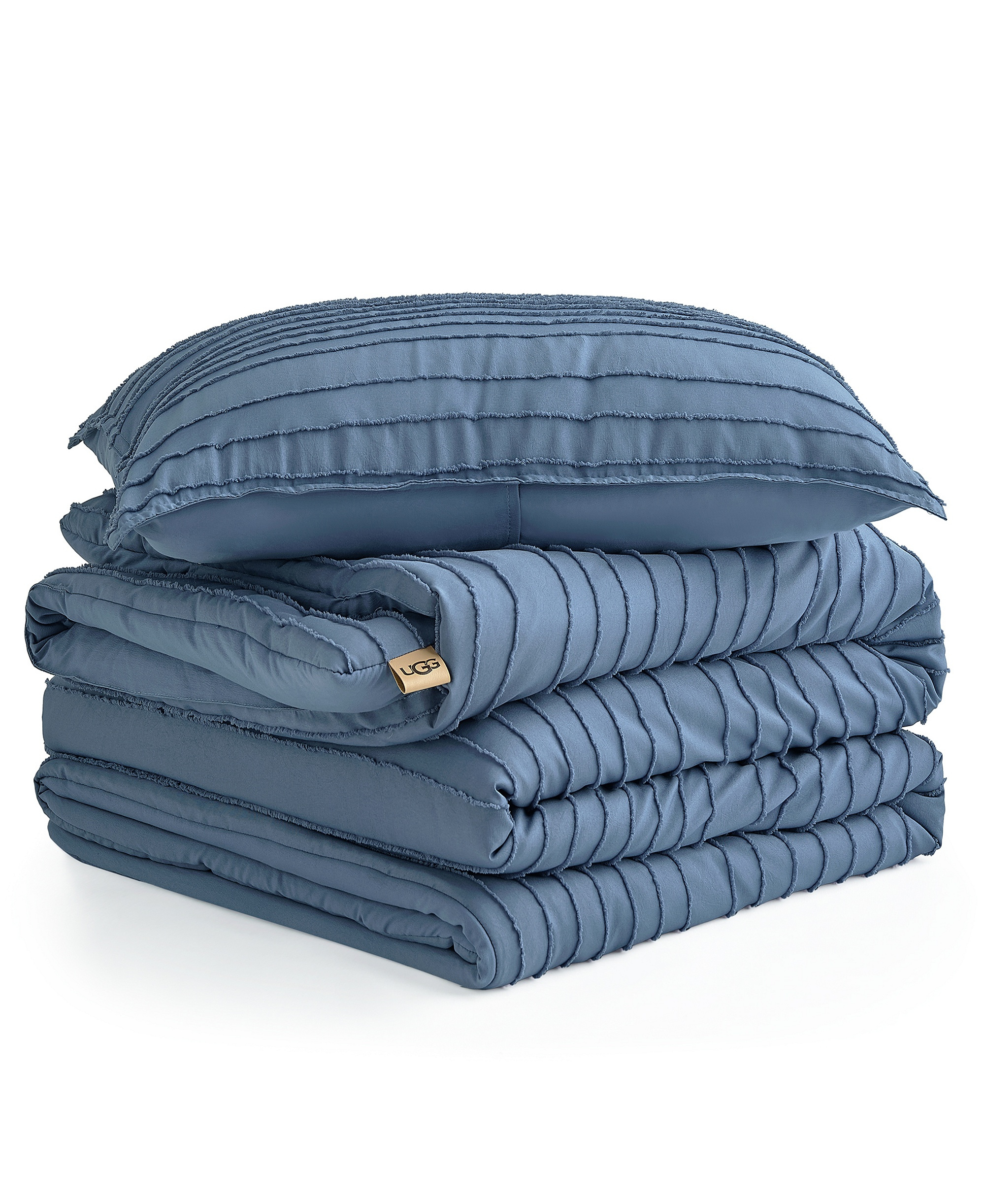 UGG® Devon Textured 2-Pc. Comforter Set, Twin/Twin XL - Tahoe Blue