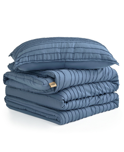 UGG® Devon Textured 2-Pc. Comforter Set, Twin/Twin XL - Tahoe Blue