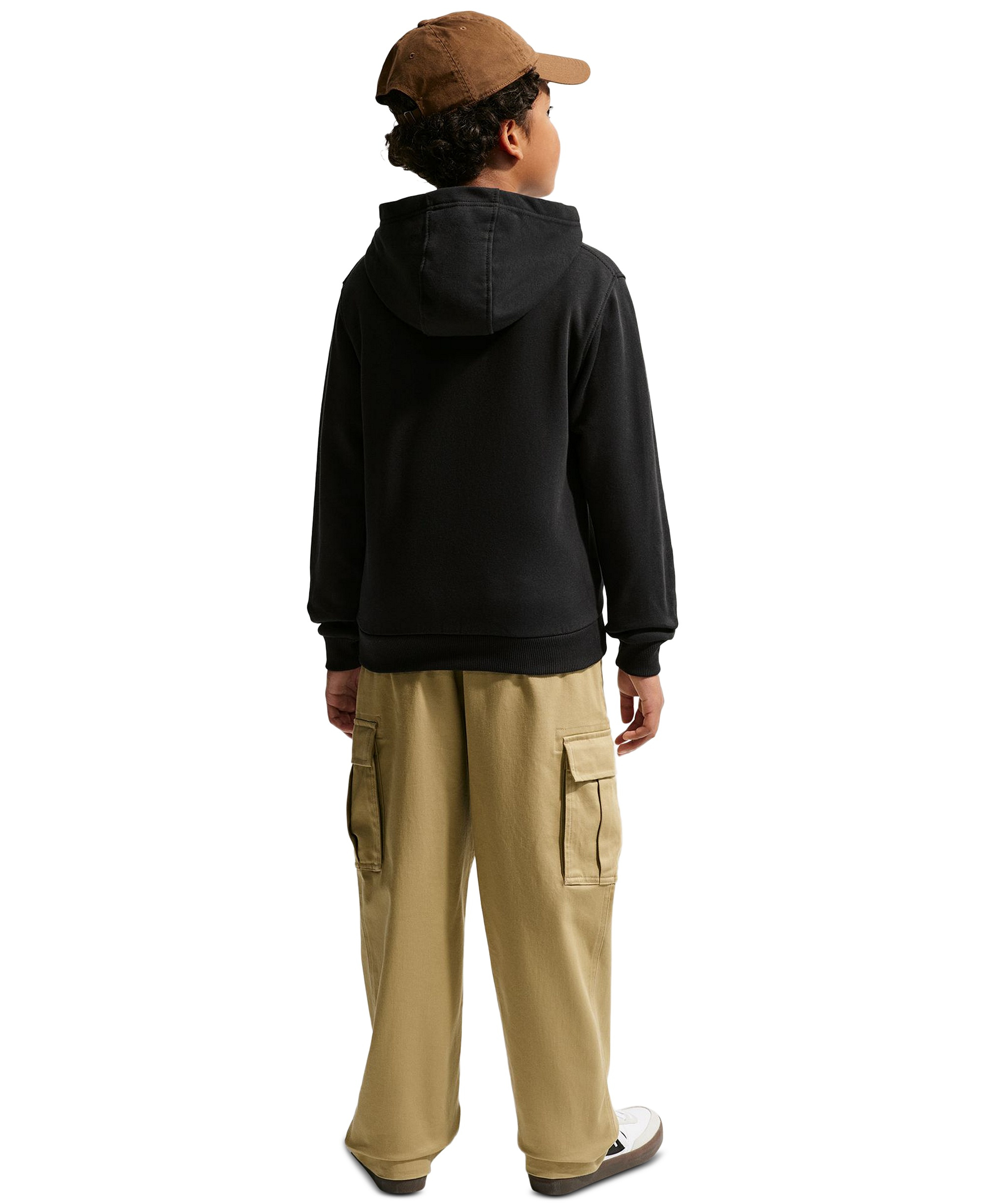 Nike Boys' 8-20 Sportswear Club Fleece Long-Sleeve Hoodie - Black