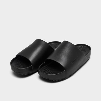 Men's Nithtke Calm Slide Sandals - Black/Black - Both shoes facing left