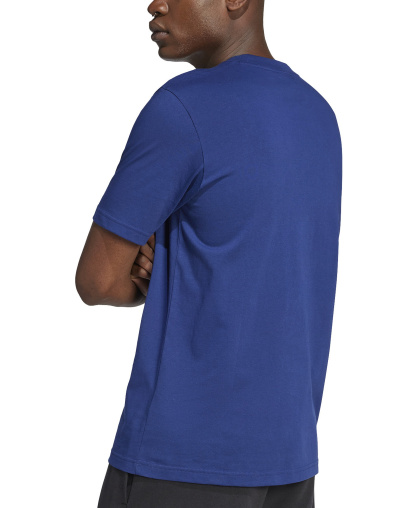 adidas Men's 3-Bar Logo Graphic Cotton T-Shirt - Dark Blue/White