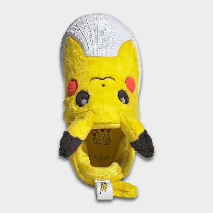 Kids' Toddler adidas x Pokemon Superstar Quickon Casual Shoes - Yellow/Core Black/Cloud White - Top view