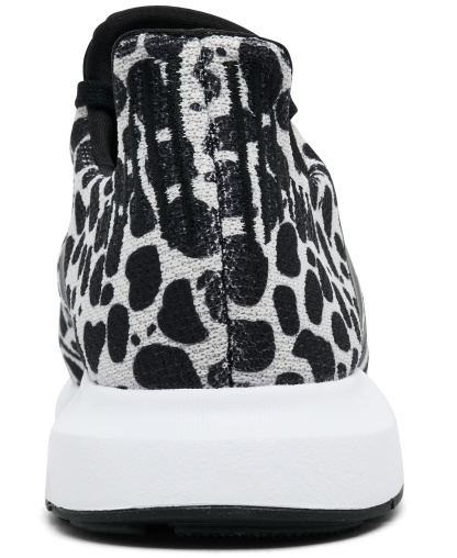 adidas Women's Swift Run 1.0 Animal Print Casual Sneakers from Finish Line - Beige, Core Black, Cloud White