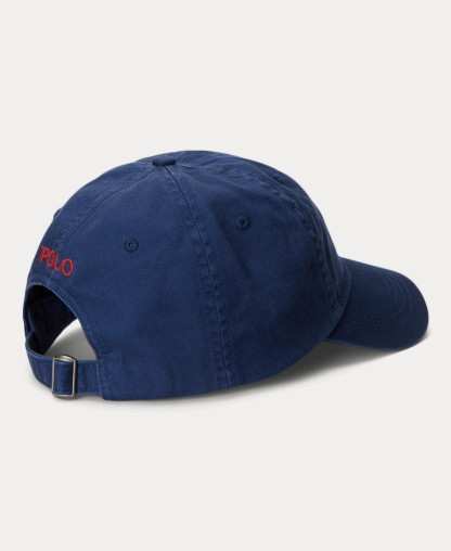 Polo Ralph Lauren Women's The Iconic Cotton Chino Ball Cap - Newport Navy/Red