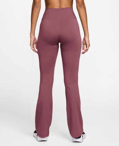 Nike Women's High-Waisted Flared Leggings - Light Magenta/White